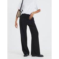 River Island Elasticated Smart Jogger - Black