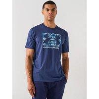 Under Armour Mens Training Abc Camo Boxed Logo T-Shirt - Navy