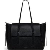 Radley The Chancery Large Leather Flapover Shoulder Bag - Black