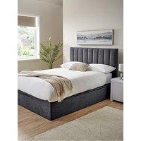 The Very Collection Nova End Lift Storage Ottoman Up Bed With Mattress Options (Buy & Save!) - Bed Frame With Microquilt Mattress