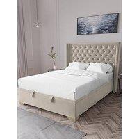 The Very Collection Franklin Velvet Lift Up Ottoman Bed With Mattress Options (Buy & Save!) - Bed Frame With Memory Mattress