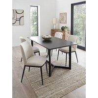 Very Home Ari 150Cm Dining Table & 4 Willow Chairs - Fsc Certified