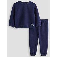 The Very Collection Baby Boys Quilted Jogger Set - Navy