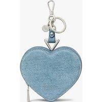 Kate Spade New York Liv Denim Suede Heart Coin Purse