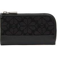 Kate Spade New York Devin Spade Flower Jacquard Small Slim Bifold Wallet