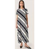 Soaked In Luxury Aeve Short Sleeve Midi Dress - White