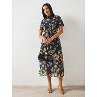 V By Very Organza Midaxi Dress - Print