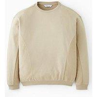 The Very Collection Boys Textured Detail Sweatshirt - Stone Beige