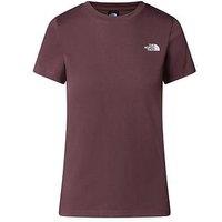 The North Face Women'S S/S Simple Dome Slim Tee - Brown