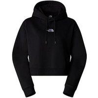 The North Face Womens Essential Crop Hoodie - Black