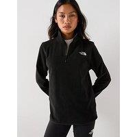 The North Face Women'S Glacier Fleece 1/4 Zip Jacket - Black