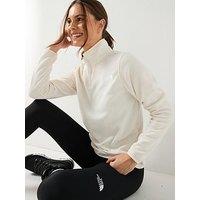 The North Face Women'S Glacier Fleece 1/4 Zip Jacket - White