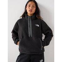 The North Face Women'S Fleeski 1/4 Zip Pullover Fleece - Black