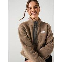 The North Face Women'S Fleeski 1/4 Zip Pullover Fleece - Brown
