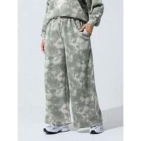 Yours Curve Tie Dye Jogger - Grey