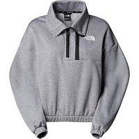 The North Face Womens Mountain Athletics Fleece Interest 1/4 Zip Top - Grey