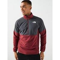 The North Face Mens Glacier Heavyweight 1/2 Zip Top - Brown