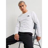 The North Face Men'S L/S Simple Dome Tee - White