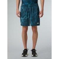 The North Face Men'S 24/7 7In Shorts - Print - Blue