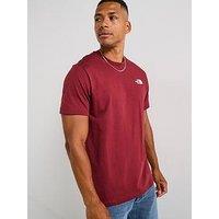 The North Face Men'S Box Short Sleeve T-Shirt - Red