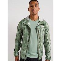 The North Face Men'S Higher Run Print Wind Jacket - Khaki