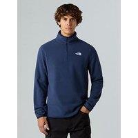 The North Face Men'S Glacier Fleece 1/4 Zip Jacket - Navy