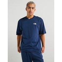 The North Face Mens Short Sleeve Essential Oversize T-Shirt - Navy