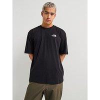 The North Face Mens Short Sleeve Essential Oversize T-Shirt - Black