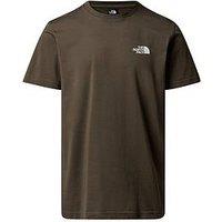 The North Face Mens S/S Simple Dome Tee - Dark Brown