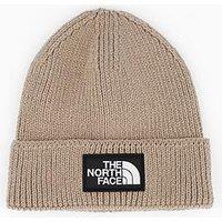 The North Face Unisex Tnf Logo Box Cuffed Beanie - Beige