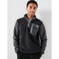 The North Face Men'S Yumiori 1/4 Zip Fleece Jacket - Black