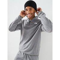 The North Face Men'S Glacier Fleece 1/4 Zip Jacket - Grey