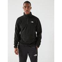 The North Face Men'S Glacier Fleece 1/4 Zip Jacket - Black