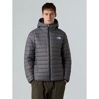 The North Face Mens Classic Down Hooded Jacket - Grey