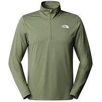The North Face Mens 24/7 &Frac14; Zip Top - Khaki