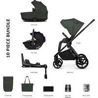 Venicci Claro 3In1 Bundle Plus Tiago Beige Car Seat And 360 Base - Forest