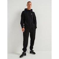 Ea7 Emporio Armani Train Visibility Small Logo Zip Hoodie Tracksuit - Black