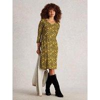 White Stuff Tallie Jersey Dress - Yellow