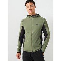 Ea7 Emporio Armani Vigor7 Technical Full Zip Hoodie - Green