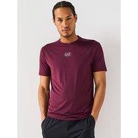 Ea7 Emporio Armani Tennis Pro Small Central Logo T-Shirt - Purple