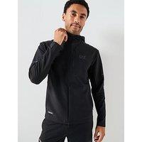 Ea7 Emporio Armani Ventus7 Technical Full Zip Hoodie - Black