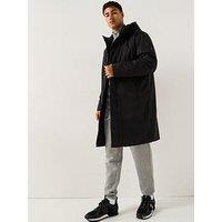 Ea7 Emporio Armani Mountain Longline Tech Parka - Black