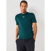 Ea7 Emporio Armani Tennis Pro Small Central Logo T-Shirt - Dark Green