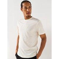 Ea7 Emporio Armani Train Visibility Large Logo T-Shirt - Off White