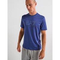 Ea7 Emporio Armani Train Visibility Large Logo T-Shirt - Blue