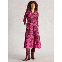 White Stuff Rua Jersey Shirt Dress - Pink