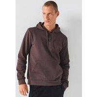 Ea7 Emporio Armani Core Id Logo Overhead Hoodie - Brown