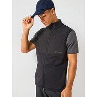 Lyle & Scott Golf Mens Windjammer Full Zip Vest - Black