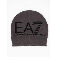 Ea7 Emporio Armani Contrast Logo Beanie - Grey