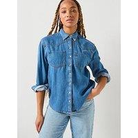 Levi'S Teodora Western Shirt - Going Steady Tipped - Navy